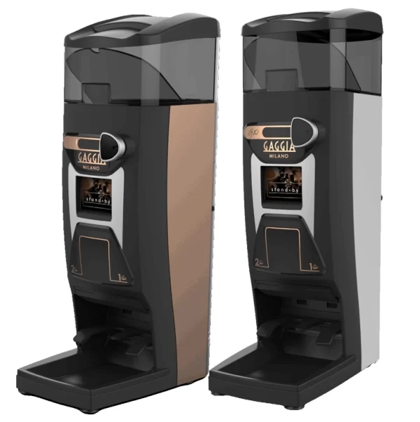 Gaggia G10 coffee grinders copper and black