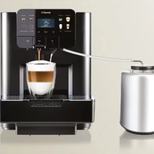 Milk cooler with Saeco coffee machine