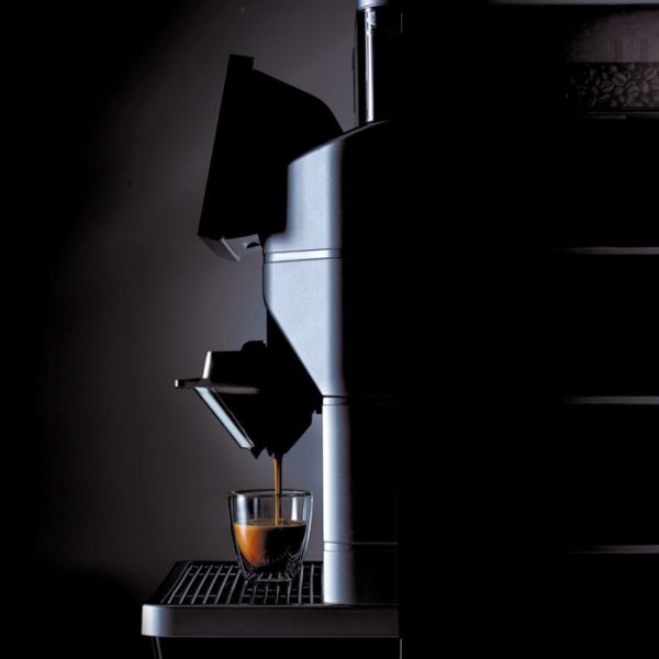 Saeco Magic M2 bean to cup coffee machine side view
